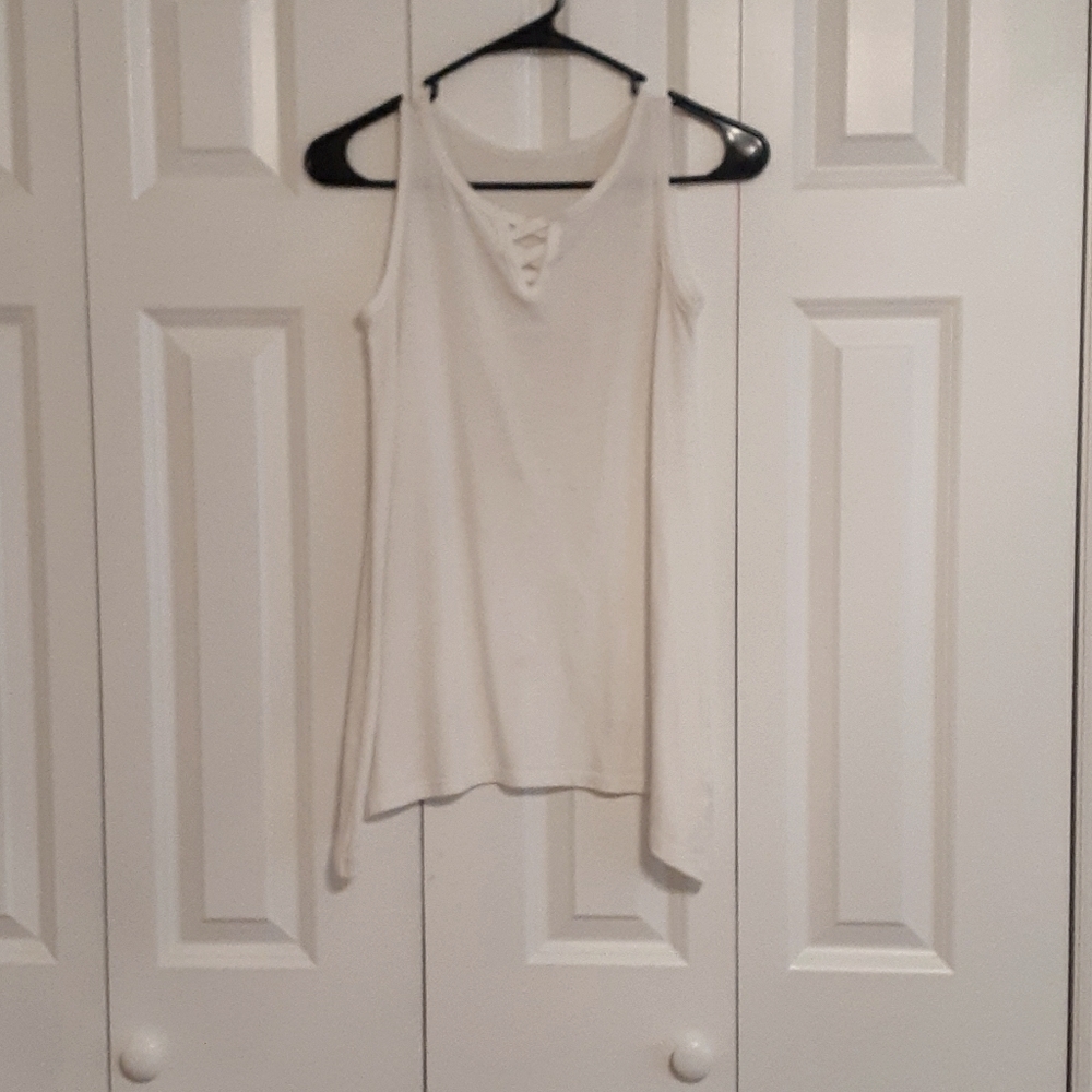 White dressy tank top
